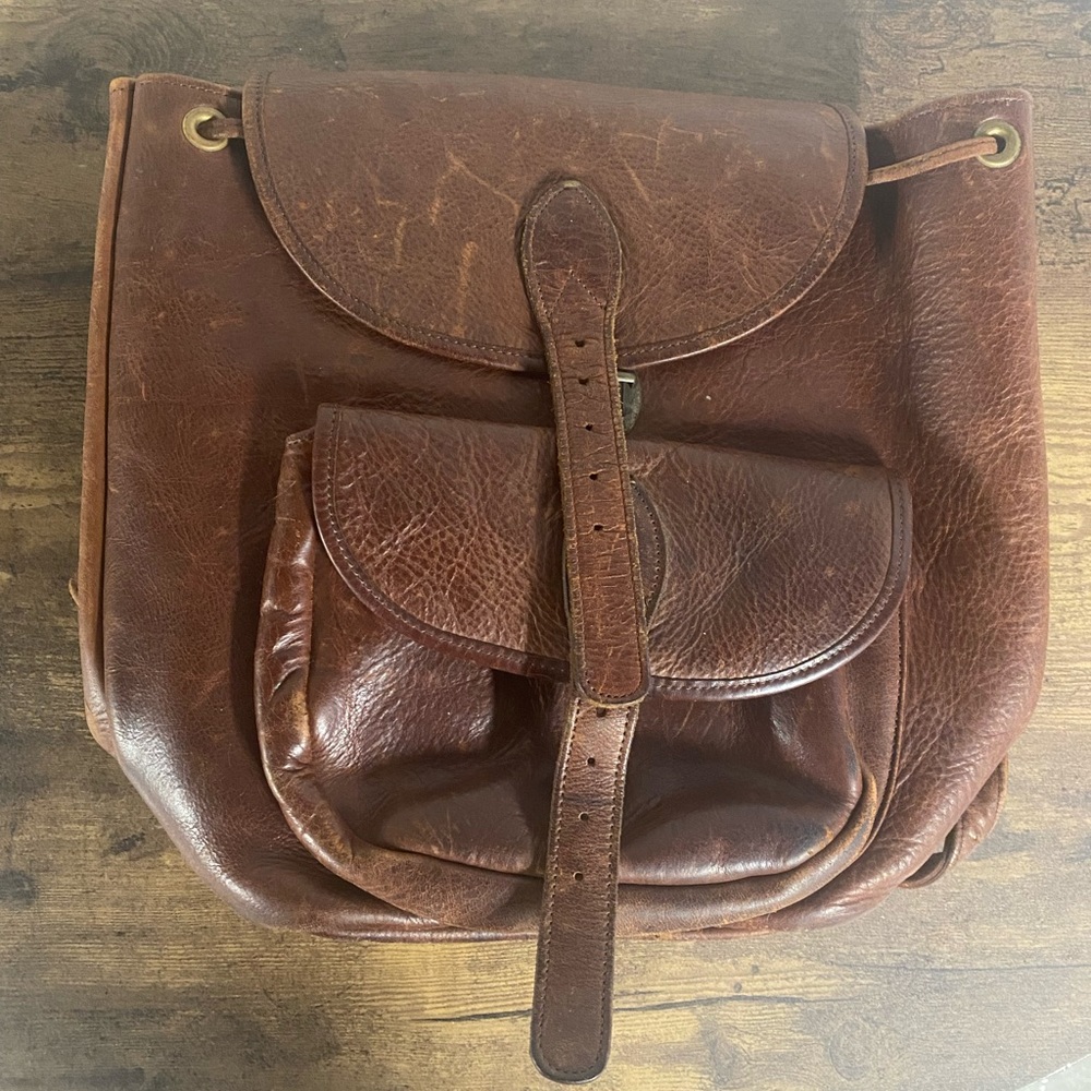 Vintage Leather Backpack